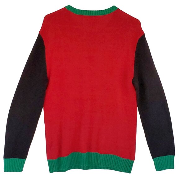 Ugly Christmas Sweater Men's Small Knit Pullover Reindeer Light Up Long Sleeve - Picture 5 of 10